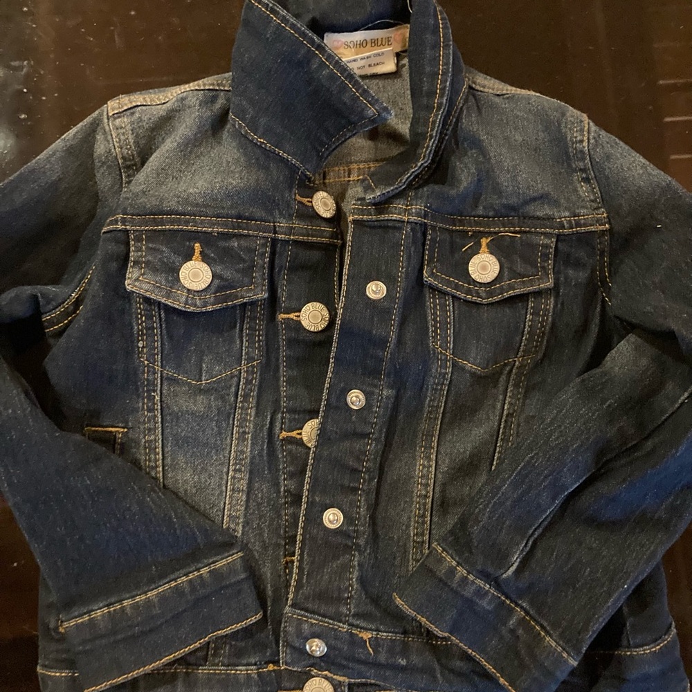 Kids soho blue size 6 Jean jacket - Picture 1 of 2